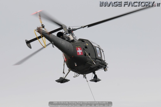 2008-10-08 Axalp Shooting Range 0300 Aérospatiale Alouette III